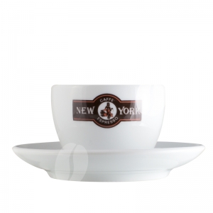 New York Cappuccino kop en schotel