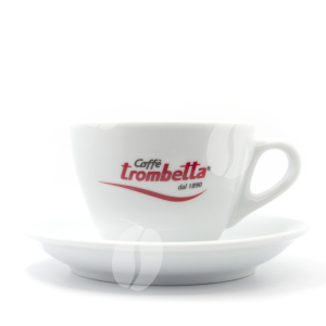 Trombetta Cappuccino kop en schotel