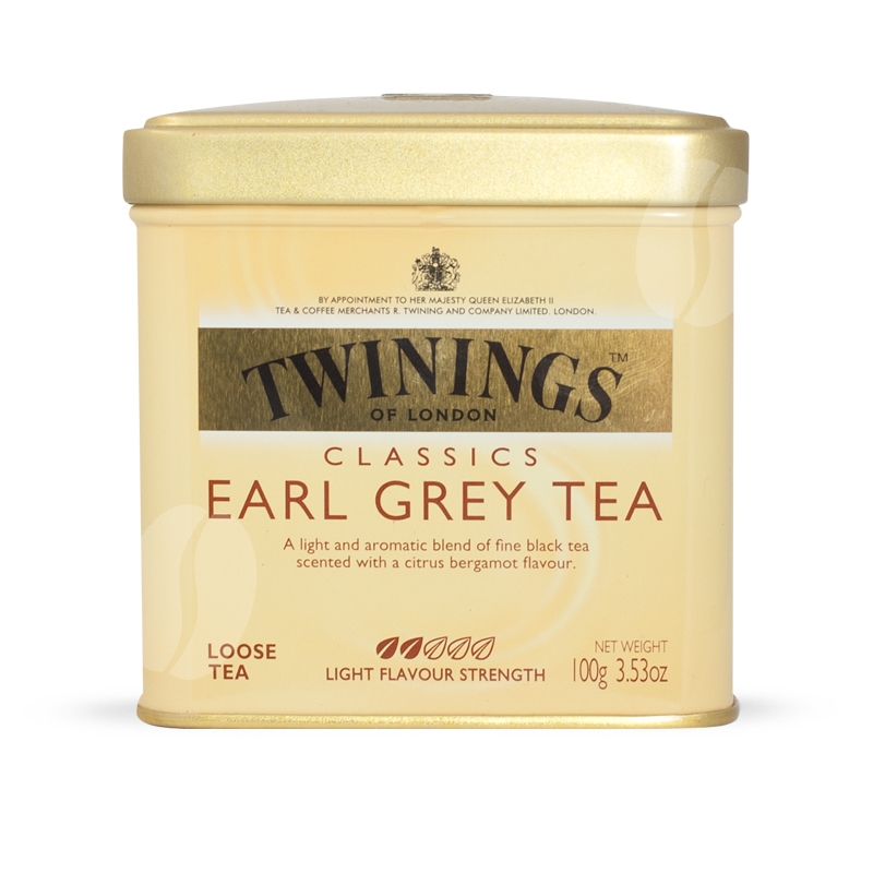 Twinings Earl Grey Tea - losse thee 200 g online bestellen bij Koffiecentrale.nl Koffiecentrale.nl